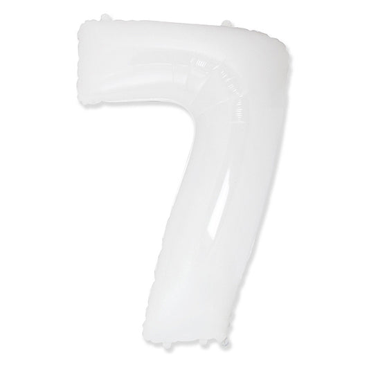 Globo Número Blanco. 7