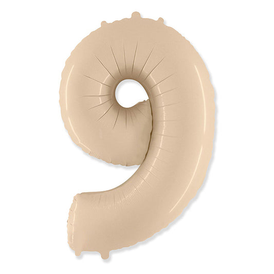 Globo Número satin beige. 9