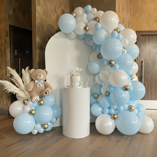 Arco de globos para bautizo