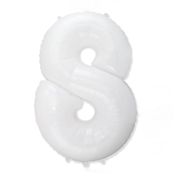 Globo Número Blanco. 8
