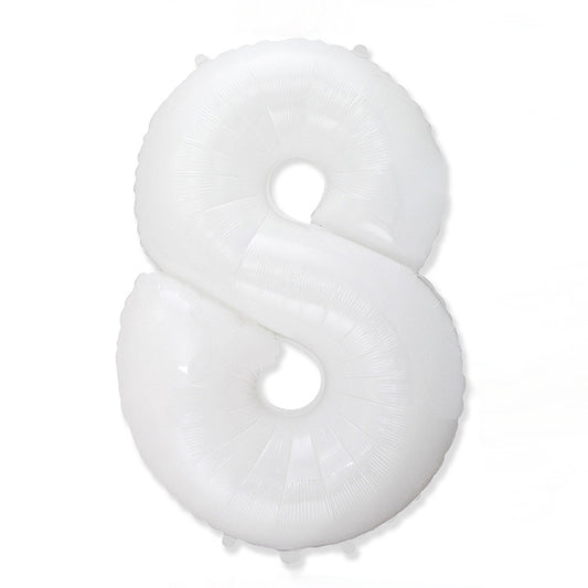 Globo Número Blanco. 8