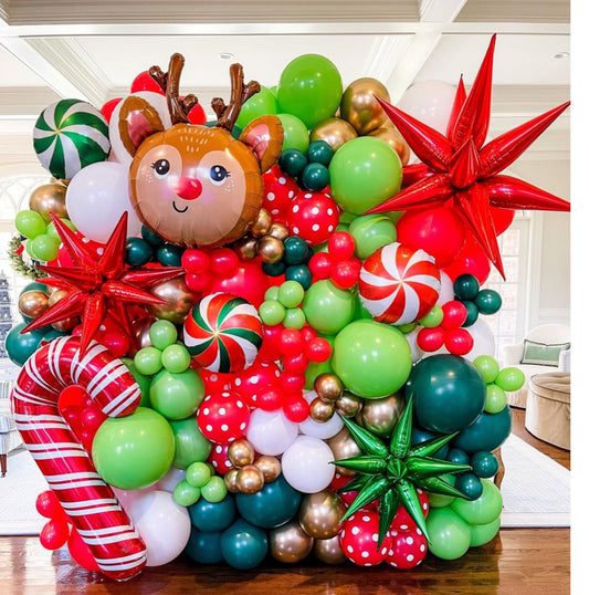 Photocall de globos para Navidad