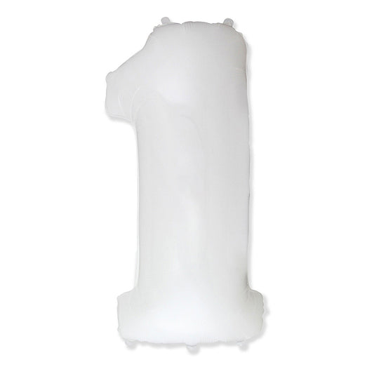 Globo Número Blanco. 1