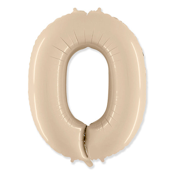Globo Número satin beige. 0
