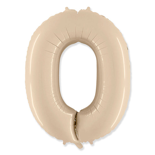 Globo Número satin beige. 0