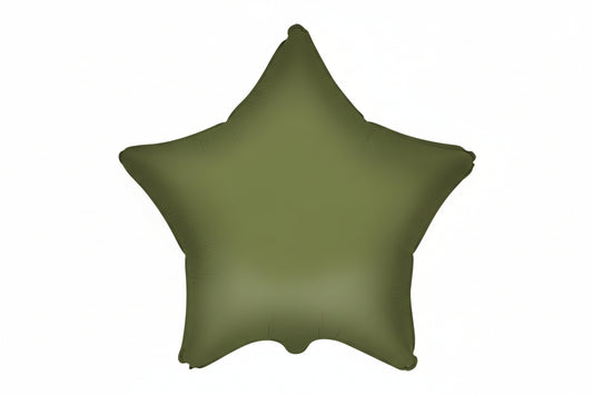 Globo Estrella verde oliva mate 18″/45cm