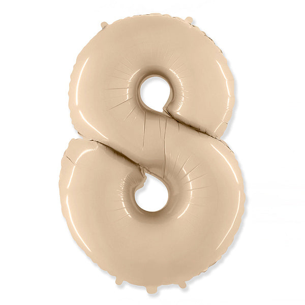 Globo Número satin beige. 8