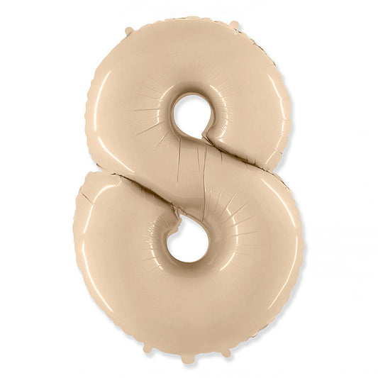 Globo Número satin beige. 8