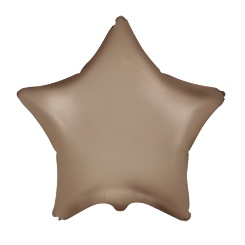 Globo Estrella marrón satinado 18″/45cm