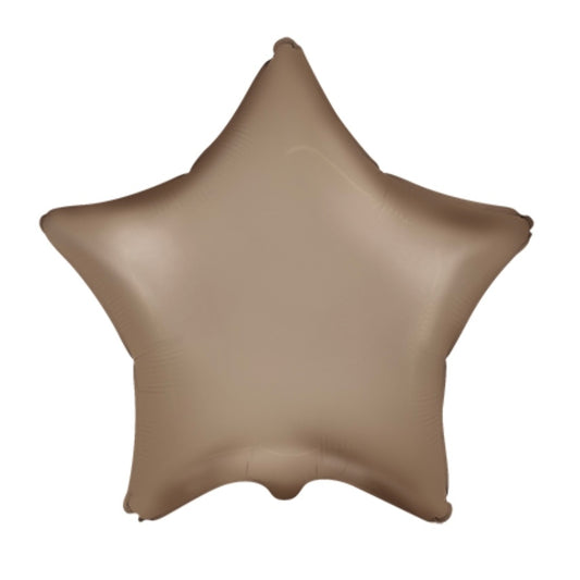 Globo Estrella marrón satinado 18″/45cm