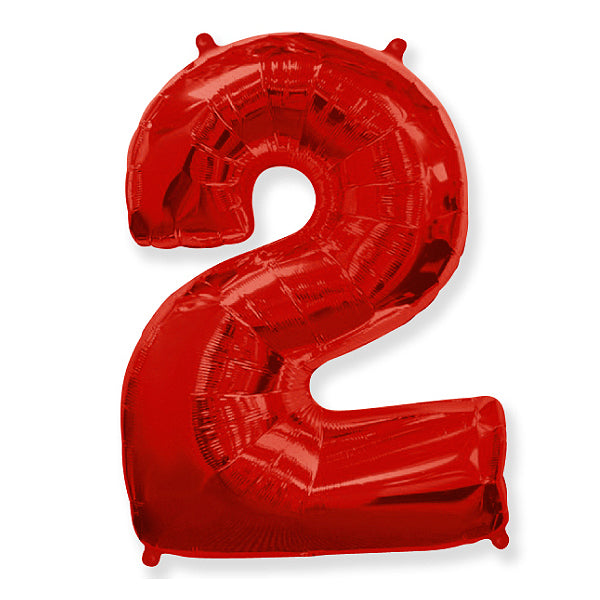 Globo Número Rojo. 2