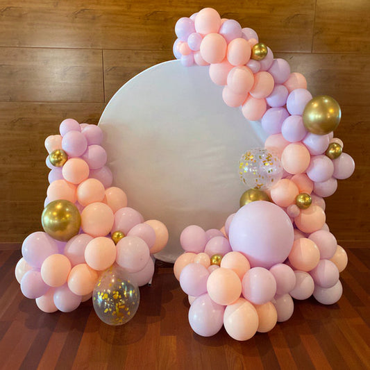 Arco de globos con fondo y personalizacion
