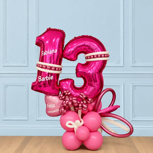Bouquet de Globos magenta
