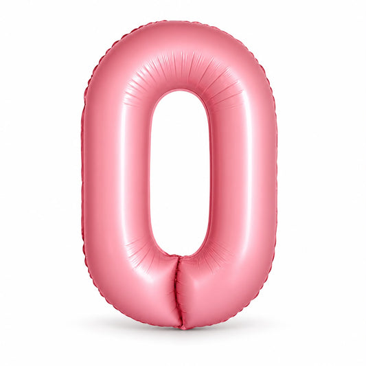 Globo Número rosa. 0