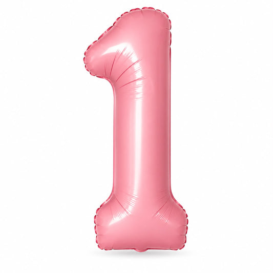 Globo Número rosa. 1