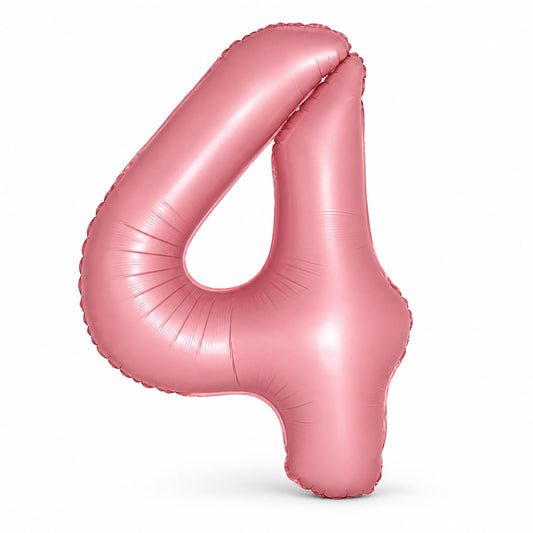 Globo Número rosa. 4