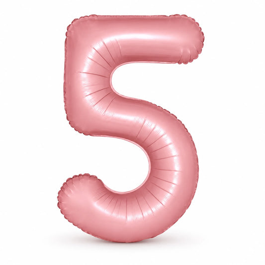 Globo Número rosa. 5