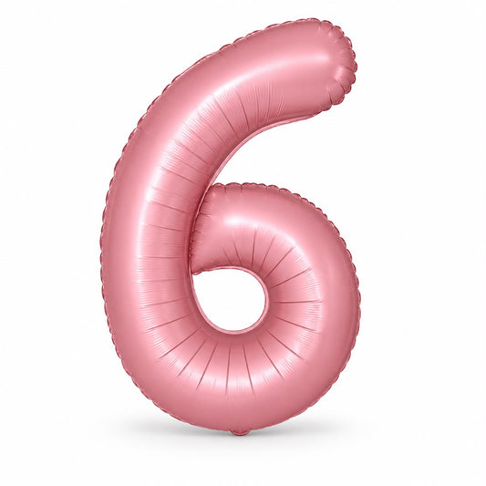 Globo Número rosa. 6
