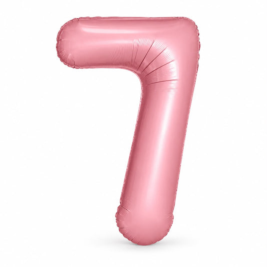 Globo Número rosa. 7