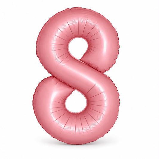 Globo Número rosa. 8