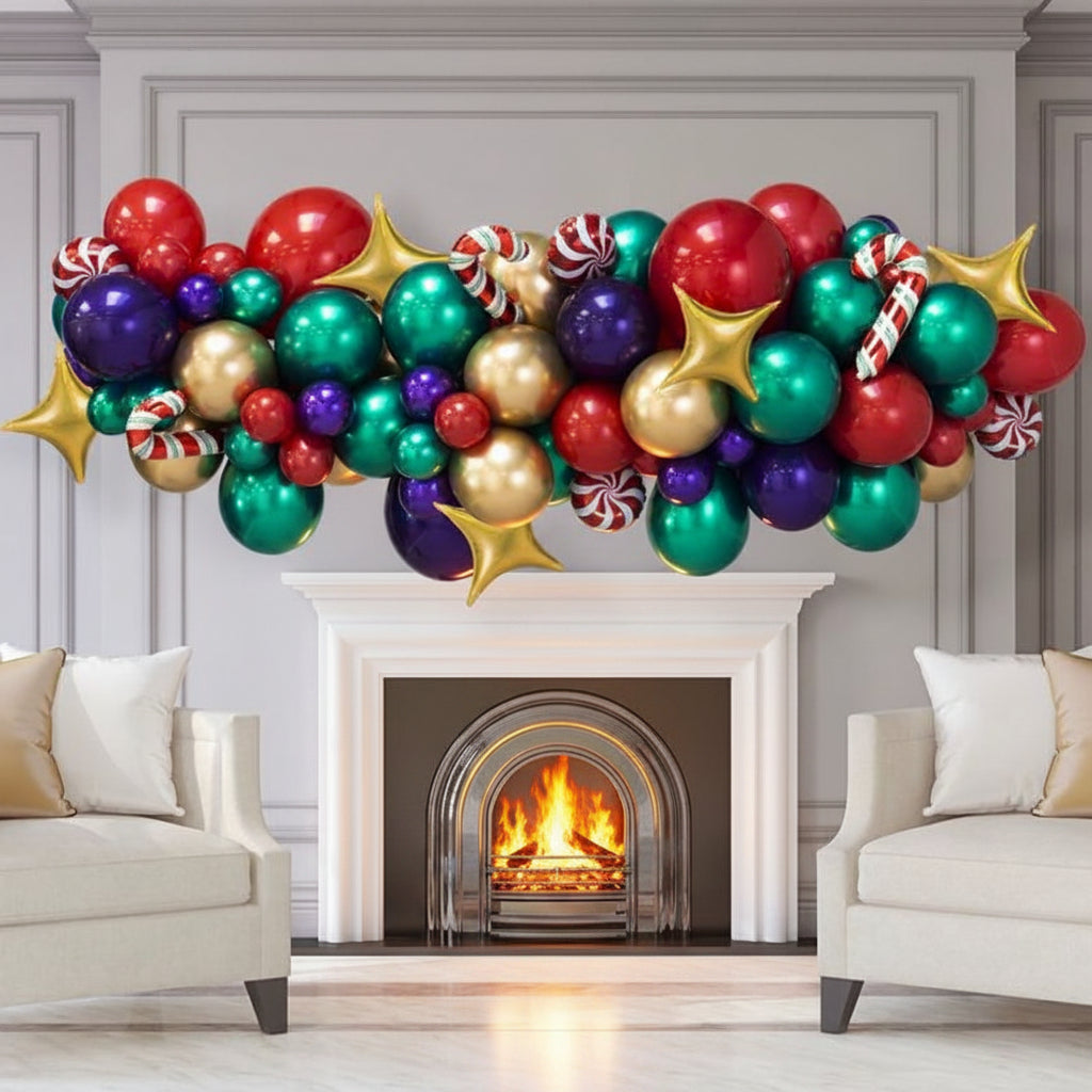 Guirnalda de Navidad de Globos Multicolores