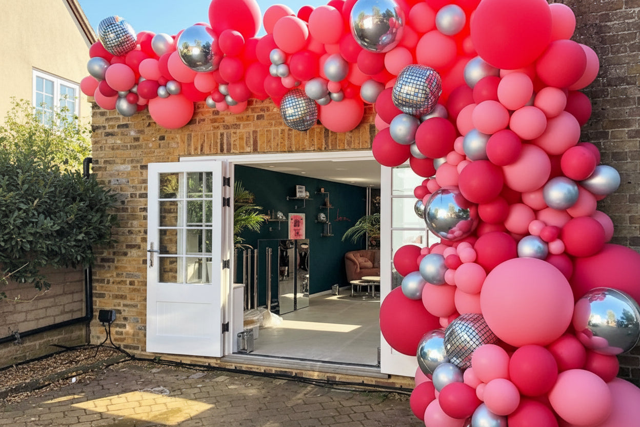 Guirnalda de globos para decorar el hogar