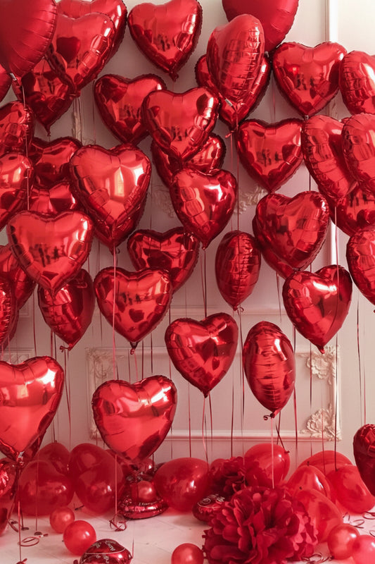 Pared de corazones