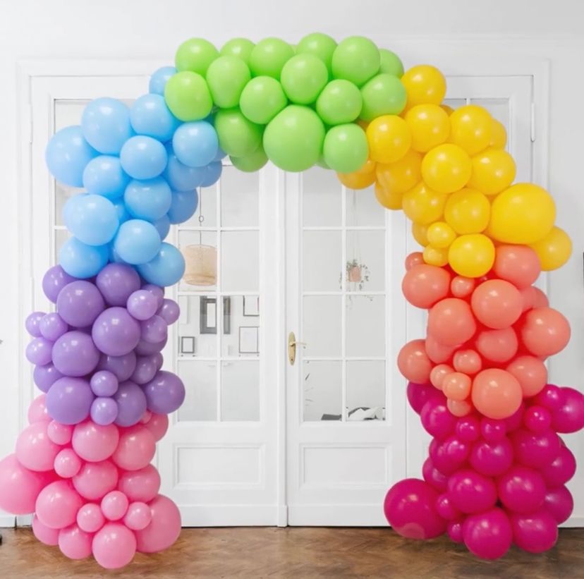 Arco para puerta multicolor
