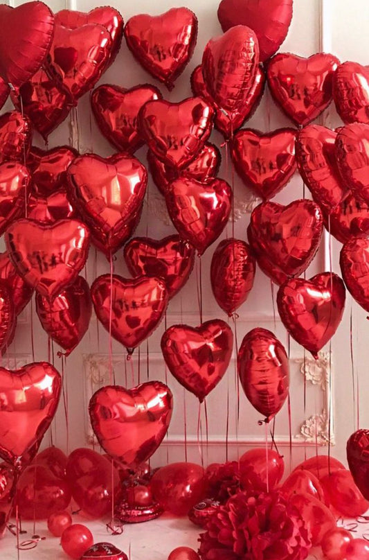 Pared de corazones