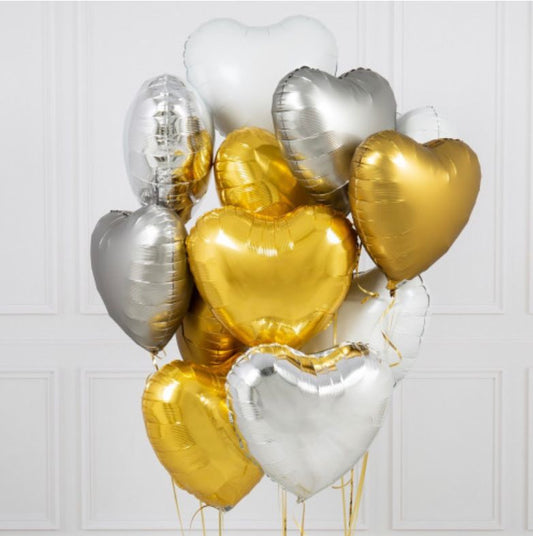 Globos de corazones para enamorados