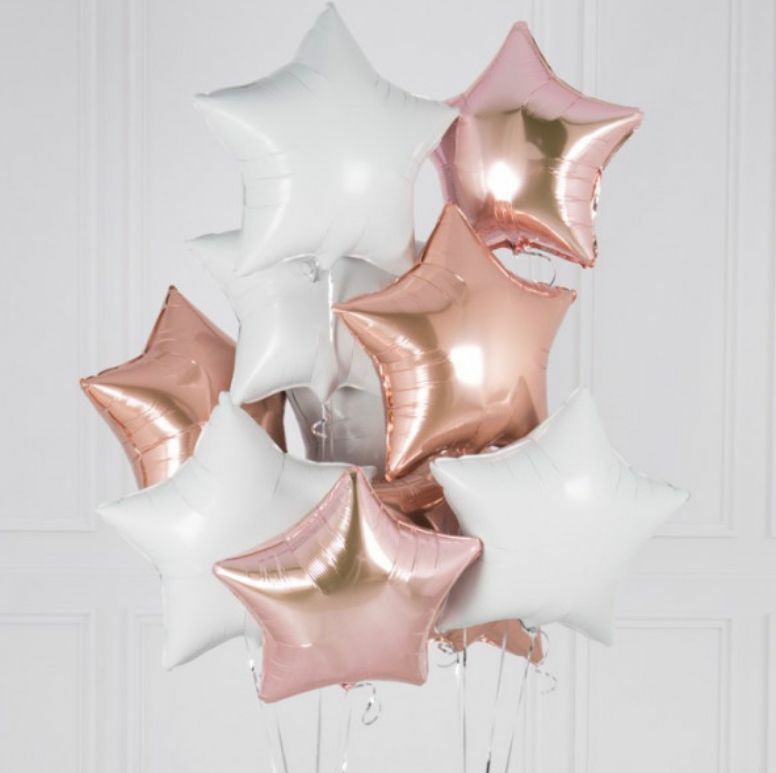 Globos de estrellas para cumpleaños
