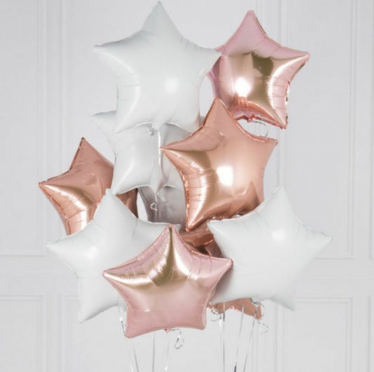 Globos de estrellas para cumpleaños