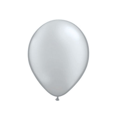 Globo de látex plateado 12" (30cm)