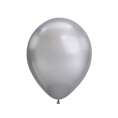 Globo de látex cromado plata 12" (30cm)