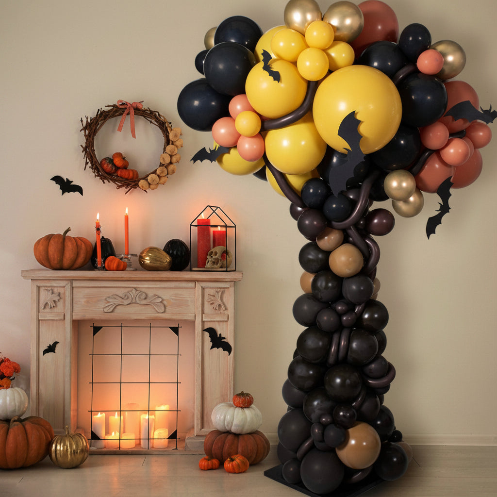 Árbol de globos para Halloween