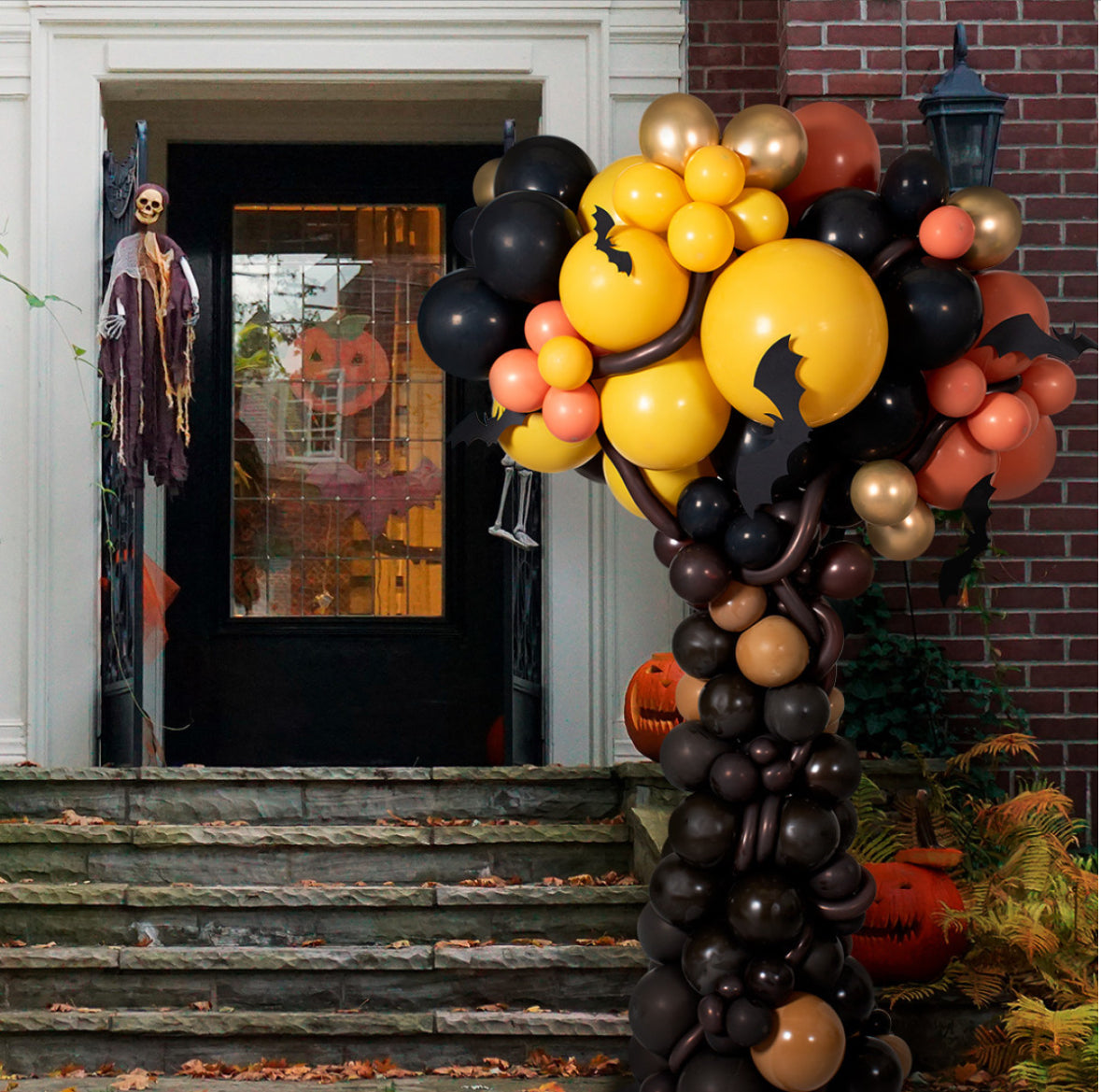 Árbol de globos para Halloween