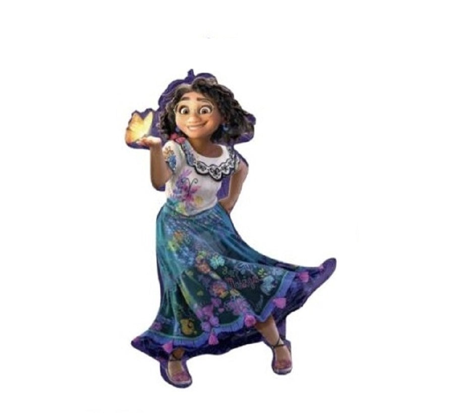 Figura de globo Mirabel con mariposa de encanto (76 cm)